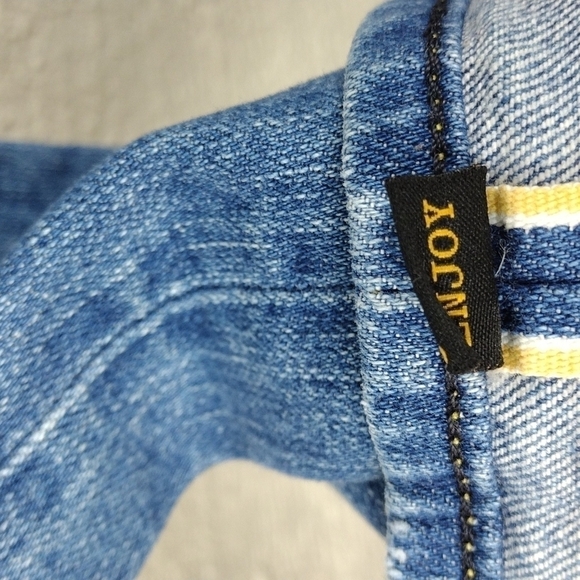 CIVILIANAIRE Super Slim Crop Stretch Blue Medium Wash Mid Rise Denim Jeans - Picture 11 of 12